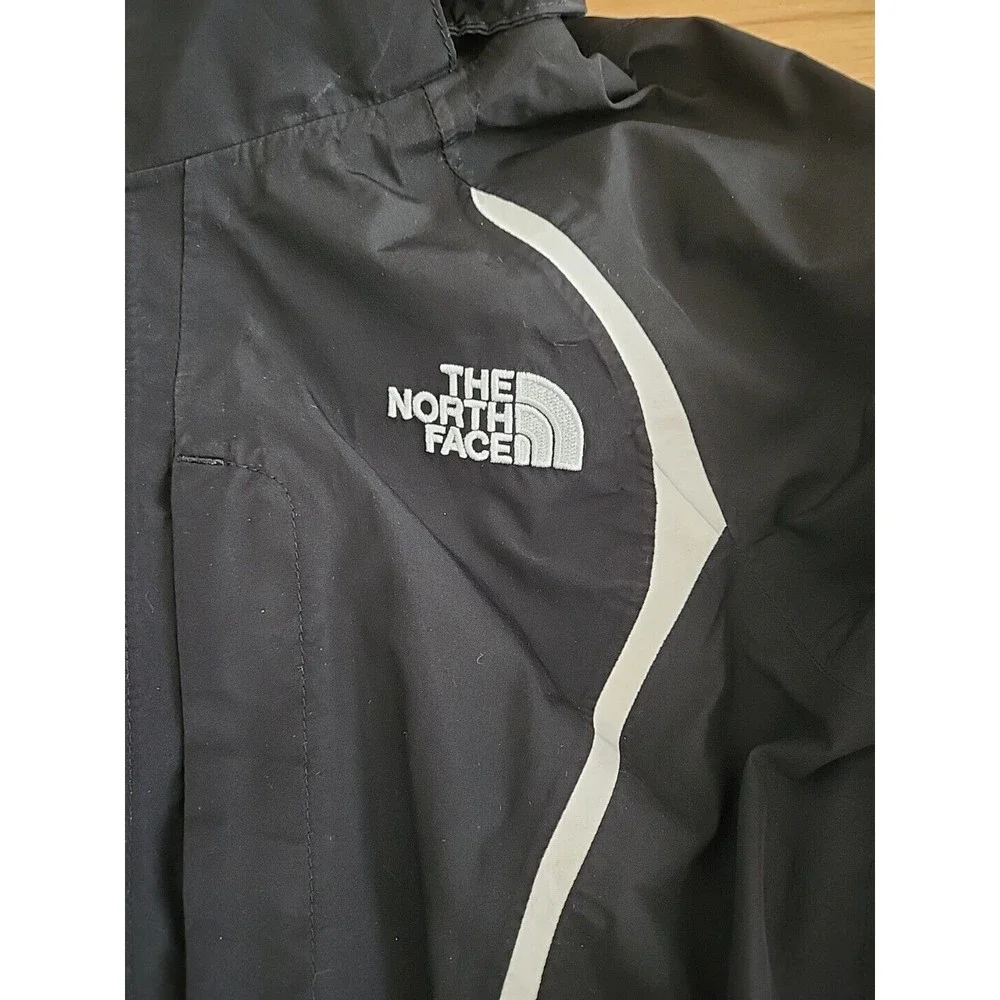 The North Face Jacket Women's XS Black White HyVent Hooded Jacket Coat - Picture 4 of 16